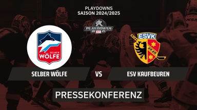 DEL2 Playdowns : Selber Wölfe vs. ESV Kaufbeuren | Pressekonferenz