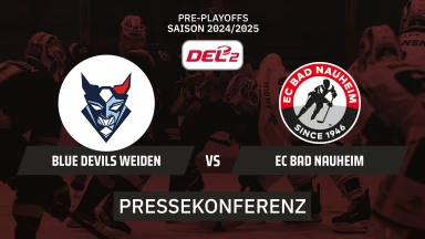 DEL2 Pre-Playoffs : Blue Devils Weiden vs. EC Bad Nauheim | Pressekonferenz