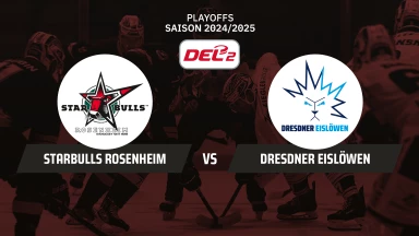 DEL2 Playoffs: Starbulls Rosenheim vs. Dresdner Eislöwen - Viertelfinale - Spiel 4