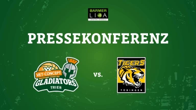Pressekonferenz vs. Tigers Tübingen