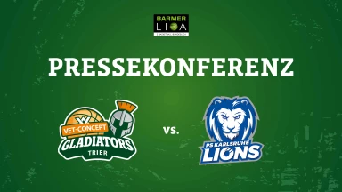 Pressekonferenz vs. PS Karlsruhe Lions