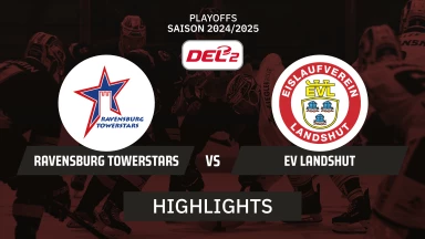 DEL2 Playoffs: Ravensburg Towerstars vs. EV Landshut - Viertelfinale - Spiel 1 I Highlights