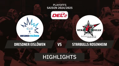 DEL2 Playoffs: Dresdner Eislöwen vs. Starbulls Rosenheim - Viertelfinale - Spiel 1 I Highlights