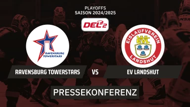DEL2 Playoffs: Ravensburg Towerstars vs. EV Landshut - Spiel 1 I Pressekonferenz