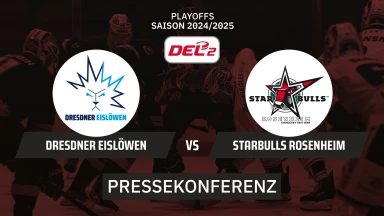 DEL2 Playoffs: Dresdner Eislöwen vs. Starbulls Rosenheim - Spiel 1 I Pressekonferenz
