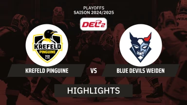 DEL2 Playoffs: Krefeld Pinguine vs. Blue Devils Weiden - Viertelfinale - Spiel 1 | Highlights