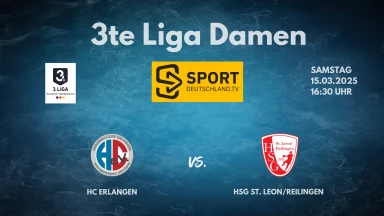 3. Liga Frauen: Staffel Süd: HC Erlangen vs. HSG St. Leon/Reilingen