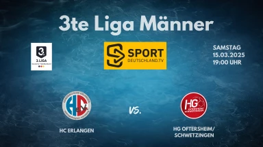3. Liga: Staffel Süd - HC Erlangen II vs. HG Oftersheim/Schwetzingen