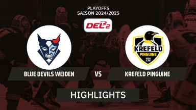 DEL2 Playoffs: Blue Devils Weiden vs. Krefeld Pinguine - Viertelfinale - Spiel 2 I Highlights