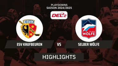DEL2 Playdowns: ESV Kaufbeuren vs. Selber Wölfe - Spiel 3 I Highlights