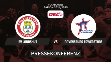 DEL2 Playoffs: EV Landshut vs. Ravensburg Towerstars - Viertelfinale - Spiel 2  | Pressekonferenz