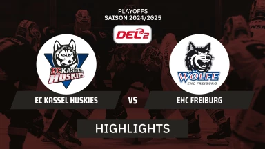 DEL2 Playoffs: EC Kassel Huskies vs. EHC Freiburg - Viertelfinale - Spiel 3 I Highlights
