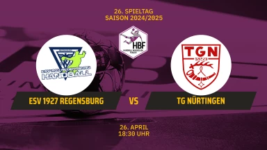 2. HBF: ESV 1927 Regensburg vs. TG Nürtingen