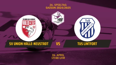 FOR FREE - 2. HBF: SV Union Halle-Neustadt vs. TuS Lintfort