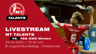 B-Jugend Pokalrunde: MT Talents vs. TSV GWD Minden
