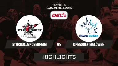 DEL2 Playoffs: Starbulls Rosenheim vs. Dresdner Eislöwen - Viertelfinale - Spiel 4 I Highlights