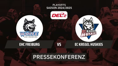 DEL2 Playoffs: EHC Freiburg vs. EC Kassel Huskies - Viertelfinale - Spiel 4 I Pressekonferenz