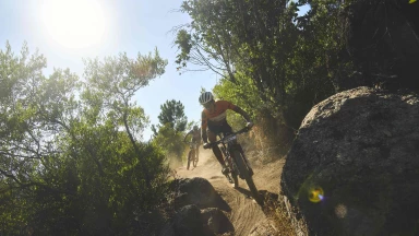 Schurter/Colombo müssen sich im Zielsprint der 3. Etappe geschlagen geben