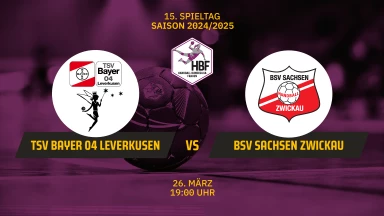 HBF: TSV Bayer 04 Leverkusen vs. BSV Sachsen Zwickau