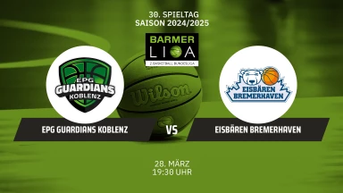 ProA: EPG Guardians Koblenz vs. Eisbären Bremerhaven