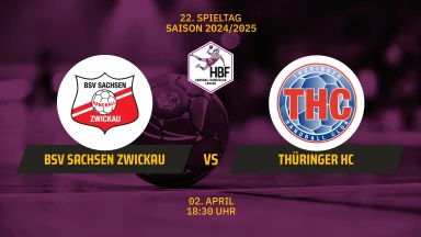 HBF: BSV Sachsen Zwickau vs. Thüringer HC