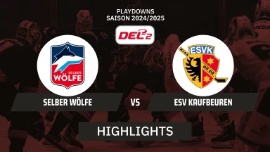 DEL2 Playdowns: Selber Wölfe vs. ESV Kaufbeuren - Spiel 6 I Highlights