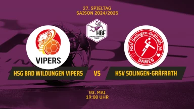 2. HBF: HSG Bad Wildungen Vipers vs. HSV Solingen-Gräfrath