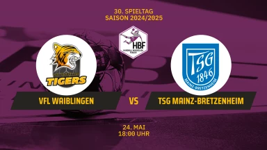 2. HBF: VfL Waiblingen vs. TSG 1846 Mainz-Bretzenheim