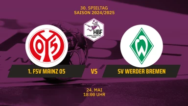 FOR FREE - 2. HBF: 1. FSV Mainz 05 vs. SV Werder Bremen