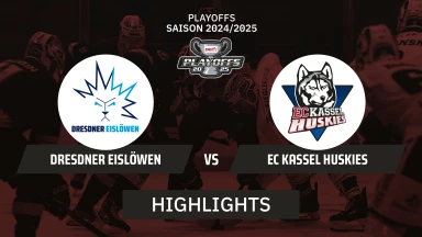 DEL2 Playoffs: Dresdner Eislöwen vs. EC Kassel Huskies - Halbfinale - Spiel 2 I Highlights