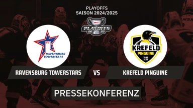 DEL2 Playoffs: Ravensburg Towerstars vs. Krefeld Pinguine - Halbfinale - Spiel 2 I Pressekonferenz