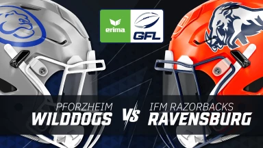 GFL: Pforzheim Wilddogs vs. IFM Ravensburg Razorbacks