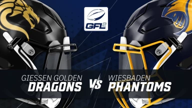 GFL2: Gießen Golden Dragons vs. Wiesbaden Phantoms