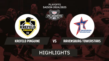 DEL2 Playoffs: Krefeld Pinguine vs. Ravensburg Towerstars - Halbfinale - Spiel 3 I Highlights
