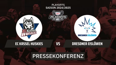 DEL2 Playoffs: EC Kassel Huskies vs. Dresdner Eislöwen - Halbfinale - Spiel 3 I Pressekonferenz