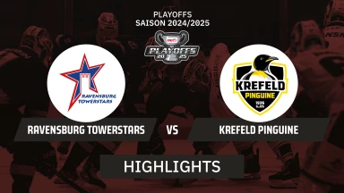 DEL2 Playoffs: Ravensburg Towerstars vs. Krefeld Pinguine - Halbfinale - Spiel 4 I Highlights