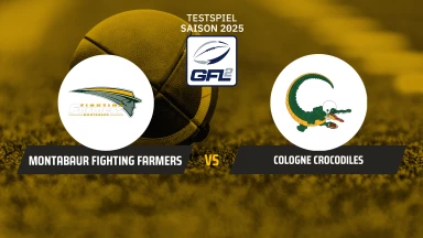 GFL2 Testspiel: Montabaur Fighting Farmers vs. Cologne Crocodiles