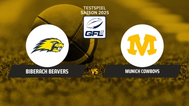 GFL2 Testspiel: Biberach Beavers vs. Munich Cowboys