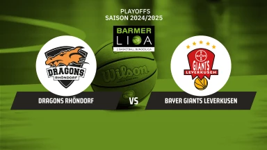 ProB Playoffs: Dragons Rhöndorf vs. Bayer Giants Leverkusen - Achtelfinale - Spiel 2