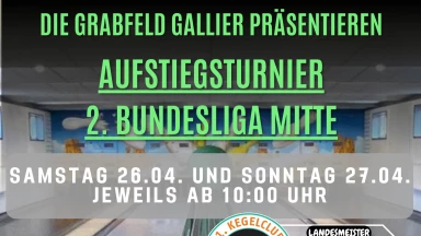 Aufstiegsturnier 2. Bundesliga Mitte 120 Männer - Tag 1