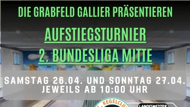 Aufstiegsturnier 2. Bundesliga Mitte 120 Männer - Tag 2