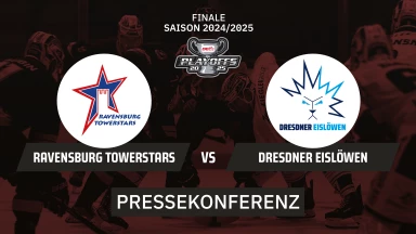 DEL2 Playoffs: Ravensburg Towerstars vs. Dresdner Eislöwen - Spiel 5 | Pressekonferenz