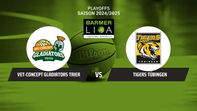ProA Playoffs: VET-CONCEPT Gladiators Trier vs. Tigers Tübingen - VF - Spiel 1