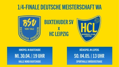 DM wJA Viertelfinale Rückspiel: HC Leipzig vs. Buxtehuder SV