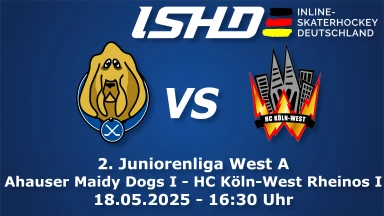 🎥 Ahauser Maidy Dogs I - HC Köln-West Rheinos I - 2. Juniorenliga West A 🏒🔥