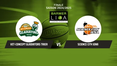 ProA Playoffs: VET-CONCEPT Gladiators Trier vs. Science City Jena-Finale-Spiel 1