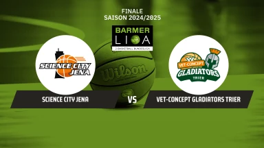 ProA Playoffs: Science City Jena vs. VET-CONCEPT Gladiators Trier - Finale - Spiel 2