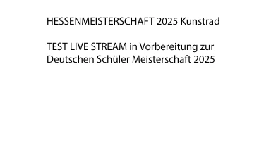Hallenradsport Hessenmeisterschaft Schüler 2025 - Fahrfläche 1