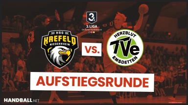 3. Liga: Aufstiegsrunde -  HSG Krefeld Niederrhein vs. TV Emsdetten - Halbfinale