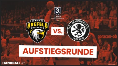 3. Liga: Aufstiegsrunde - HSG Krefeld Niederrhein vs. MTV Braunschweig - Finale